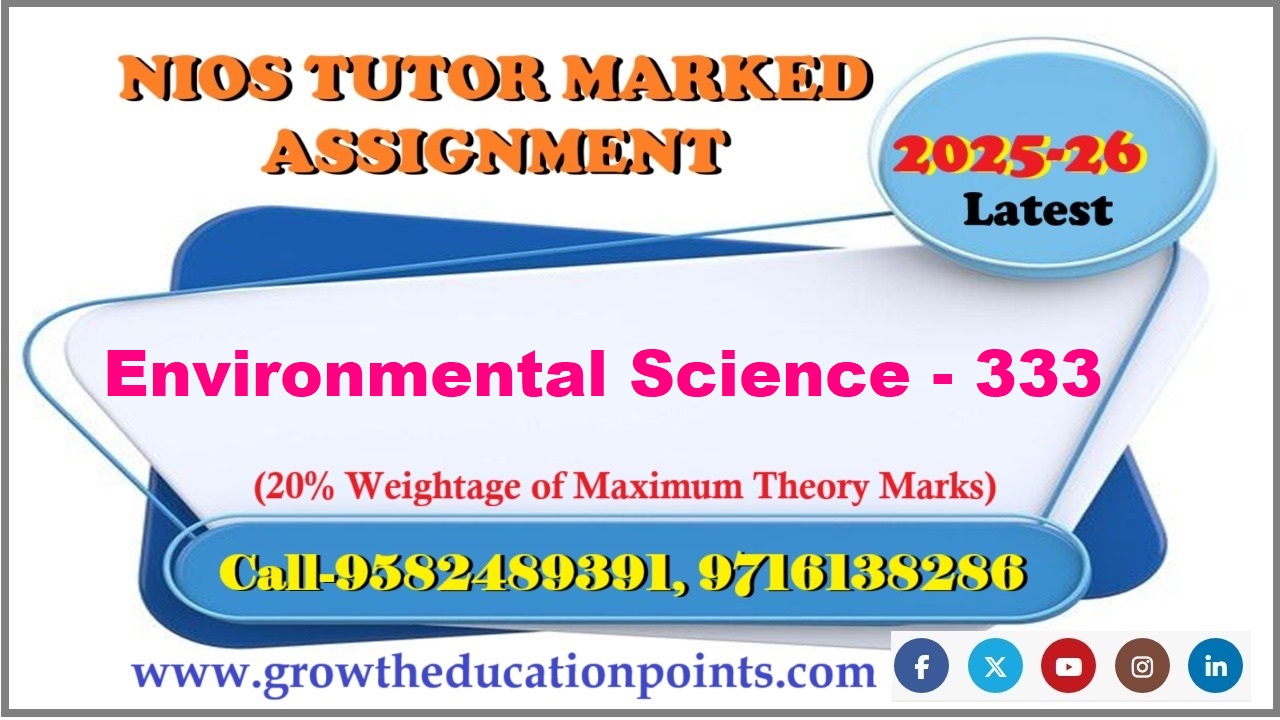 NIOS SOLVED TMA 2025-26
