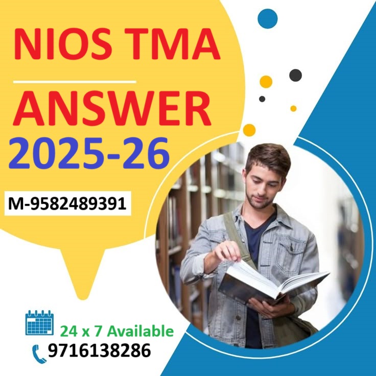 Nios tutor marked assignment class 10 call@9582489391